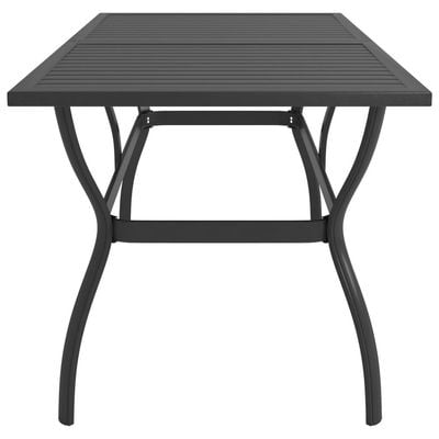 Garden Table Anthracite 140x80x72 cm Steel