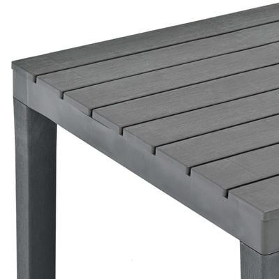 Garden Table Anthracite 78x78x72 cm Plastic