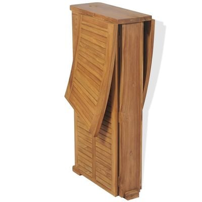 Folding Bar Table 155x53x105 cm Solid Teak Wood