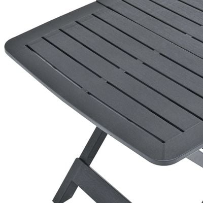 Folding Garden Table Anthracite 79x72x70 cm Plastic