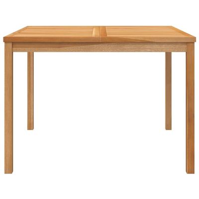 Garden Dining Table 110x110x77 cm Solid Teak Wood