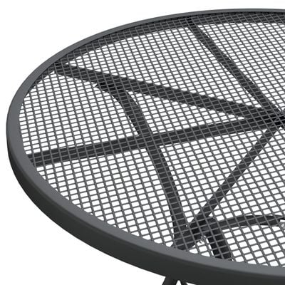 Garden Table Ø80x72 cm Expanded Metal Mesh Anthracite