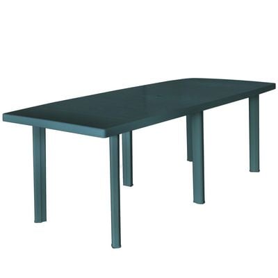 Garden Table Green 210x96x72 cm Plastic