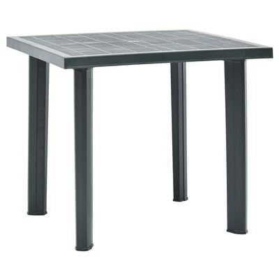 Garden Table Green 80x75x72 cm Plastic