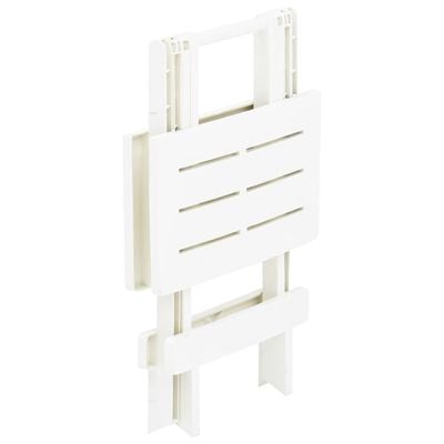 Folding Garden Table White 45x43x50 cm Plastic