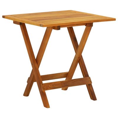 Bistro Table 46x46x47 cm Solid Acacia Wood