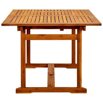 Garden Dining Table (150-200)x100x75 cm Solid Acacia Wood