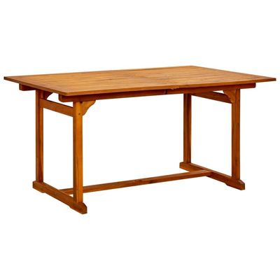 Garden Dining Table (150-200)x100x75 cm Solid Acacia Wood