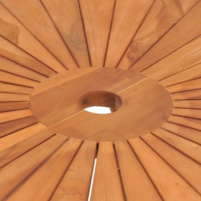 Folding Garden Table Ø 85x75 cm Solid Wood Teak