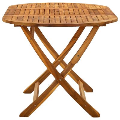 Folding Garden Table 160x85x75 cm Solid Acacia Wood