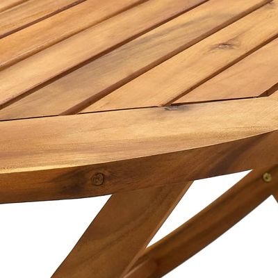 Folding Garden Table 160x85x75 cm Solid Acacia Wood