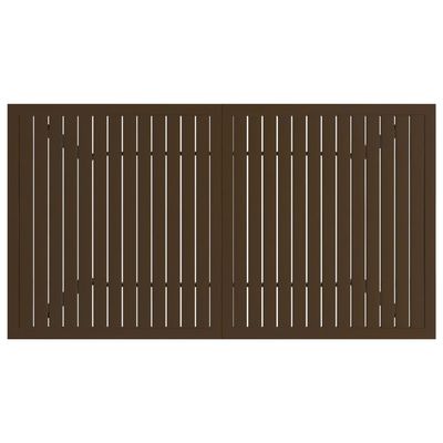 Garden Table Brown 140x80x72 cm Steel