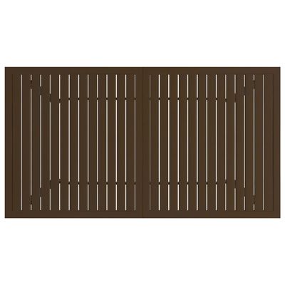 Garden Table Brown 140x80x72 cm Steel