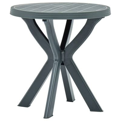 Bistro Table Green Ø70 cm Plastic