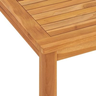 Garden Dining Table 120x70x77 cm Solid Teak Wood