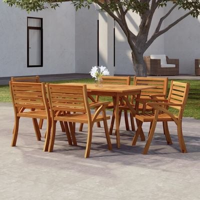 Garden Table 150x90x75 cm Solid Wood Acacia