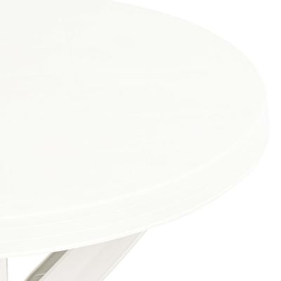 Bistro Table White Ø70 cm Plastic