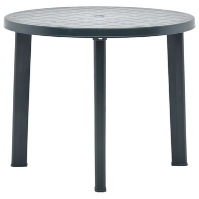 Garden Table Green 89 cm Plastic