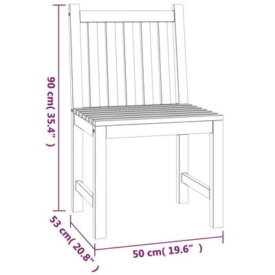 3 Piece Garden Dining Set Solid Wood Teak