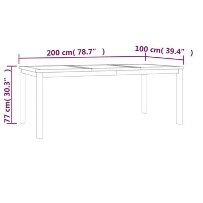 5 Piece Garden Dining Set Solid Wood Teak