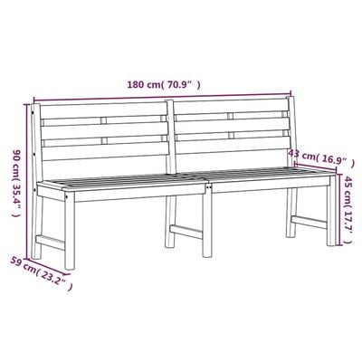 3 Piece Garden Dining Set Solid Wood Teak