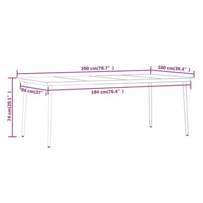 7 Piece Garden Dining Set with Cushions Beige