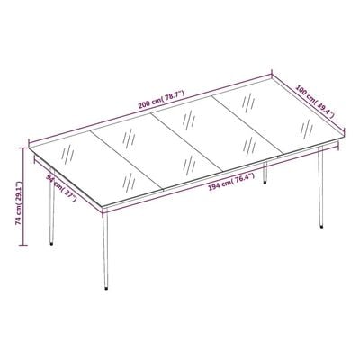 9 Piece Garden Dining Set with Cushions Beige