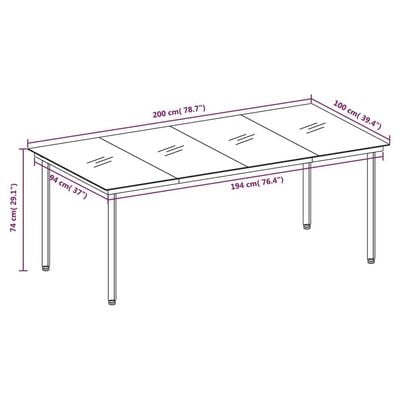 9 Piece Garden Dining Set with Cushions Grey