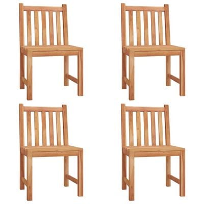 5 Piece Garden Dining Set Solid Wood Teak