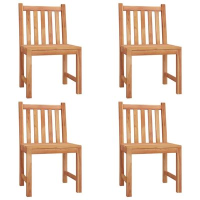 5 Piece Garden Dining Set Solid Wood Teak