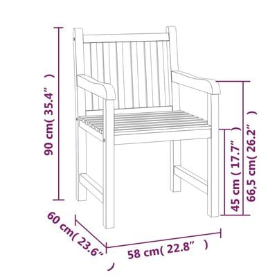 4 Piece Garden Dining Set Solid Wood Teak