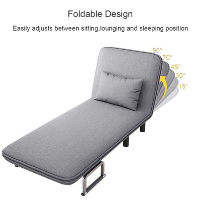 Convertible Single Sofa Bed Grey