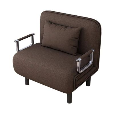 Convertible Single Sofa Bed Brown