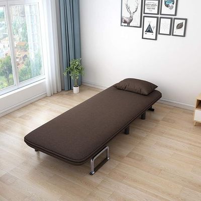Convertible Single Sofa Bed Brown
