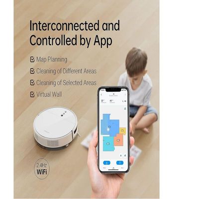 Dreame F9 - Robot WiFi Superfine 2500Pa, Strong Suction Power, Automatic Charging, Intelligent Mapeo, App Control, Hard Floors, Carpets - White