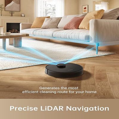 Dreame D9 Max Robot Vacuum Cleaner and Mop, 4000Pa Strong Suction, Vacuum Robot Sweep and Mop 2-in-1, 150min Runtime, Multi-floor Mapping, Lidar Navigation, Alexa/App/WIFI Control 