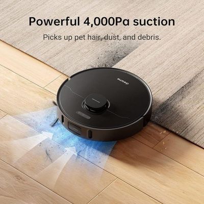 Dreame L10 Pro 2-in-1 Robot Vacuum Cleaner & Floor Mop, 4000Pa Powerful Suction, Flat Mop, 3D Obstacle Detection, Multi-Story Mapping, Hard Floors and Carpets, APP/Alexa,Black