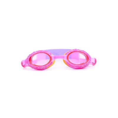 Bling2o Crystal Rock - Pink Swim Goggles for Kids Age +3, 100% silicone I latex-free I With uv protection I Anti-fog I with adjustable nose piece I comes with hard protective case.