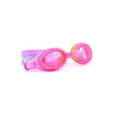Bling2o Crystal Rock - Pink Swim Goggles for Kids Age +3, 100% silicone I latex-free I With uv protection I Anti-fog I with adjustable nose piece I comes with hard protective case.