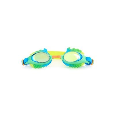 Bling2o Dylan Phoenix Green Swim Goggles for Kids Age +3, 100% silicone I latex-free I With uv protection I Anti-fog I with adjustable nose piece I comes with hard protective case.