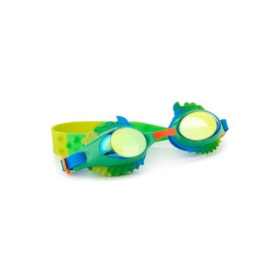 Bling2o Dylan Phoenix Green Swim Goggles for Kids Age +3, 100% silicone I latex-free I With uv protection I Anti-fog I with adjustable nose piece I comes with hard protective case.