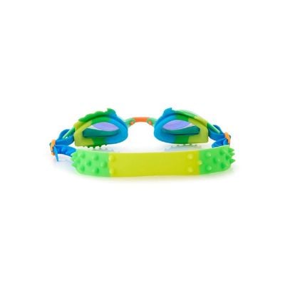 Bling2o Dylan Phoenix Green Swim Goggles for Kids Age +3, 100% silicone I latex-free I With uv protection I Anti-fog I with adjustable nose piece I comes with hard protective case.