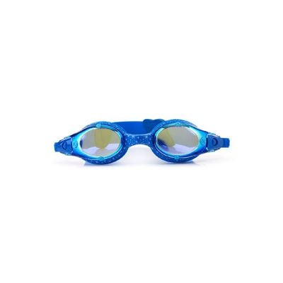 Bling2o Hammerhead Blue Fish N Chips Kids Swim Goggles Age +3, 100% silicone I latex-free I With uv protection I Anti-fog I with adjustable nose piece I comes with hard protective case.