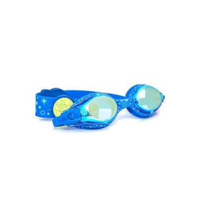 Bling2o Hammerhead Blue Fish N Chips Kids Swim Goggles Age +3, 100% silicone I latex-free I With uv protection I Anti-fog I with adjustable nose piece I comes with hard protective case.