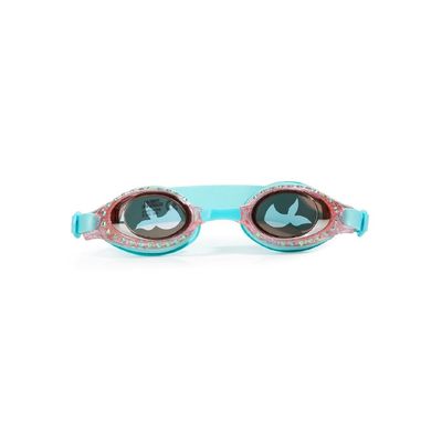 Bling2o Mermaid Blue Sushi Kids Swim Goggles Age +3, 100% silicone I latex-free I With uv protection I Anti-fog I with adjustable nose piece I comes with hard protective case.