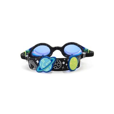 Bling2O Stardust Solar System Black Kids Swim Goggles Age +3, 100% silicone I latex-free I With uv protection I Anti-fog I with adjustable nose piece I comes with hard protective case.