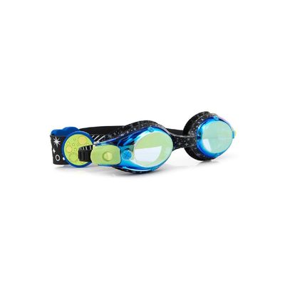 Bling2O Stardust Solar System Black Kids Swim Goggles Age +3, 100% silicone I latex-free I With uv protection I Anti-fog I with adjustable nose piece I comes with hard protective case.