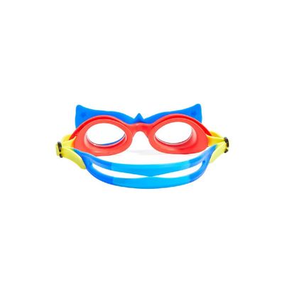 Aqua2ude Superhero Blue Swim Goggles for Kids Age +3, 100% silicone I latex-free I With uv protection I Anti-fog I with adjustable nose piece I comes with hard protective case.