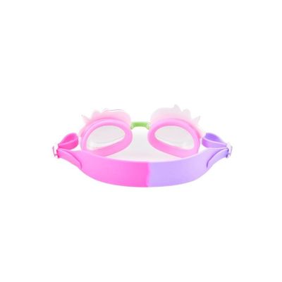 Aqua2ude Pink Cat Rainbow Unicorn Swim Goggles for Kids Age +3, 100% silicone I latex-free I With uv protection I Anti-fog I with adjustable nose piece I comes with hard protective case.