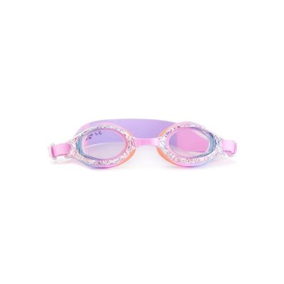 Aqua2ude Printed Purple Butterfly Swim Goggles for Kids Age +3, 100% silicone I latex-free I With uv protection I Anti-fog I with adjustable nose piece I comes with hard protective case.